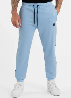Men's Sweatpants Oldschool Tape Logo - Light blue