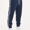 Men's Sweatpants Oldschool Tape Logo - Navy