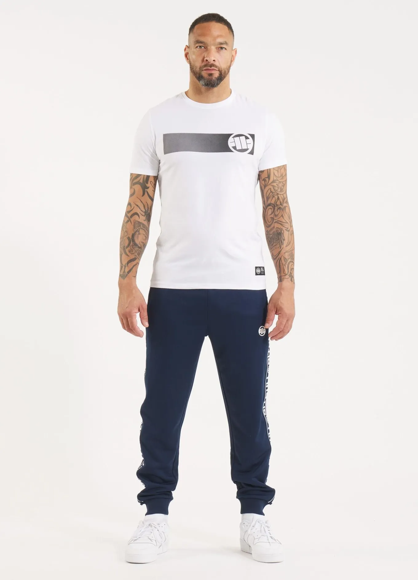 Men's Sweatpants Oldschool Tape Logo - Navy