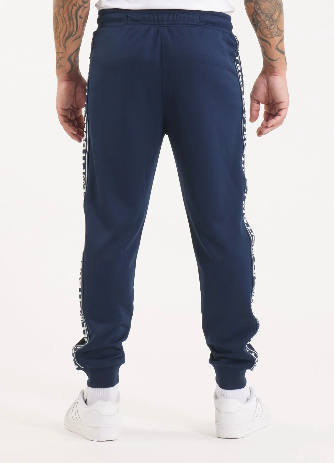 Men's Sweatpants Oldschool Tape Logo - Navy