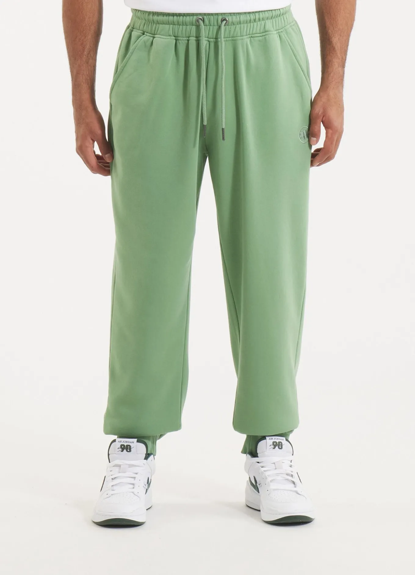 Men's Sweatpants Washed Lancaster II - Sage green