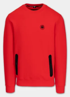 Men's Sweatshirt DOGWOOD - Fluo red