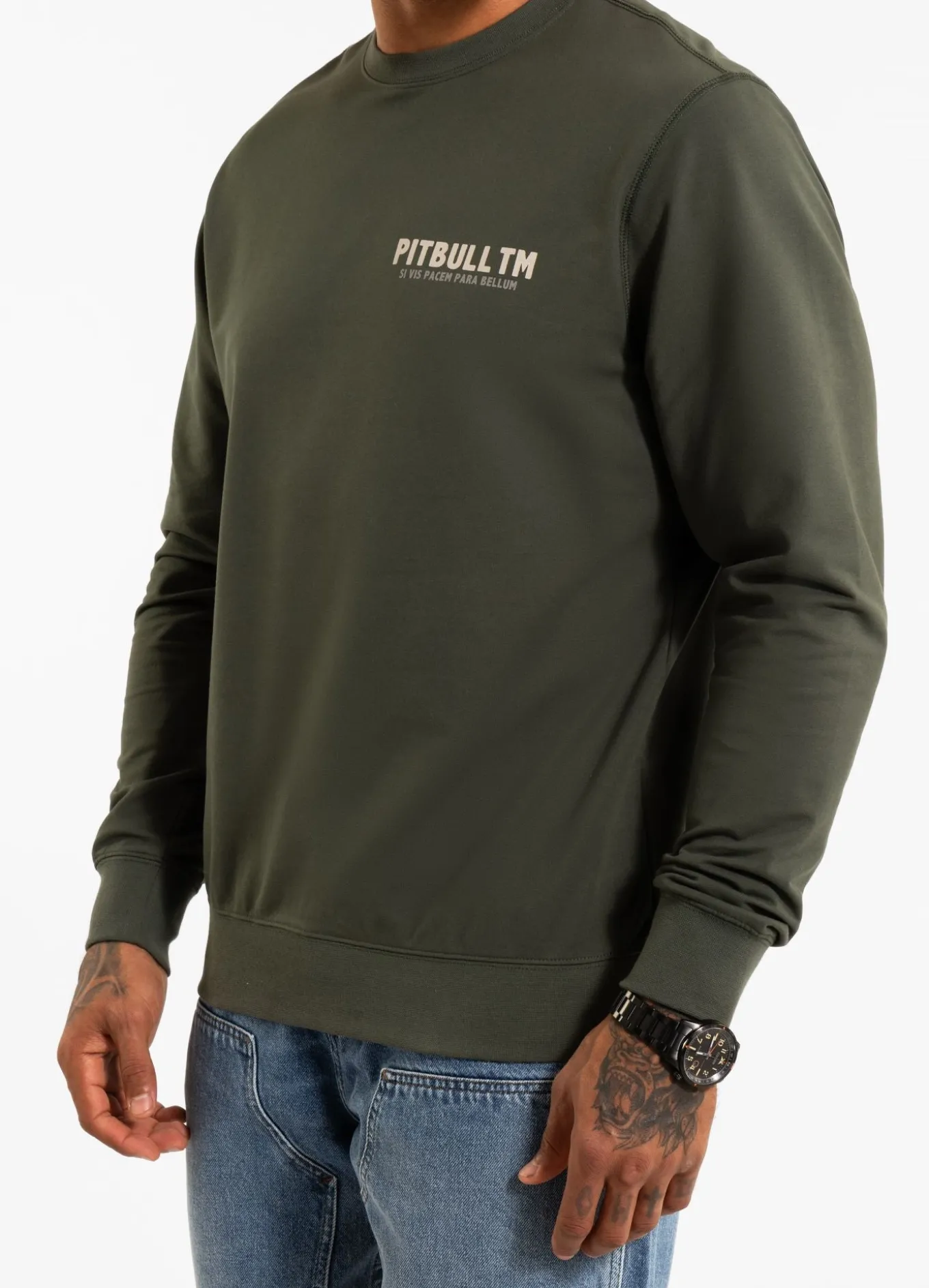 Men's Sweatshirt PARA BELLUM - Dark green