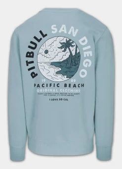 Men's Sweatshirt PLANET SURF - Light blue