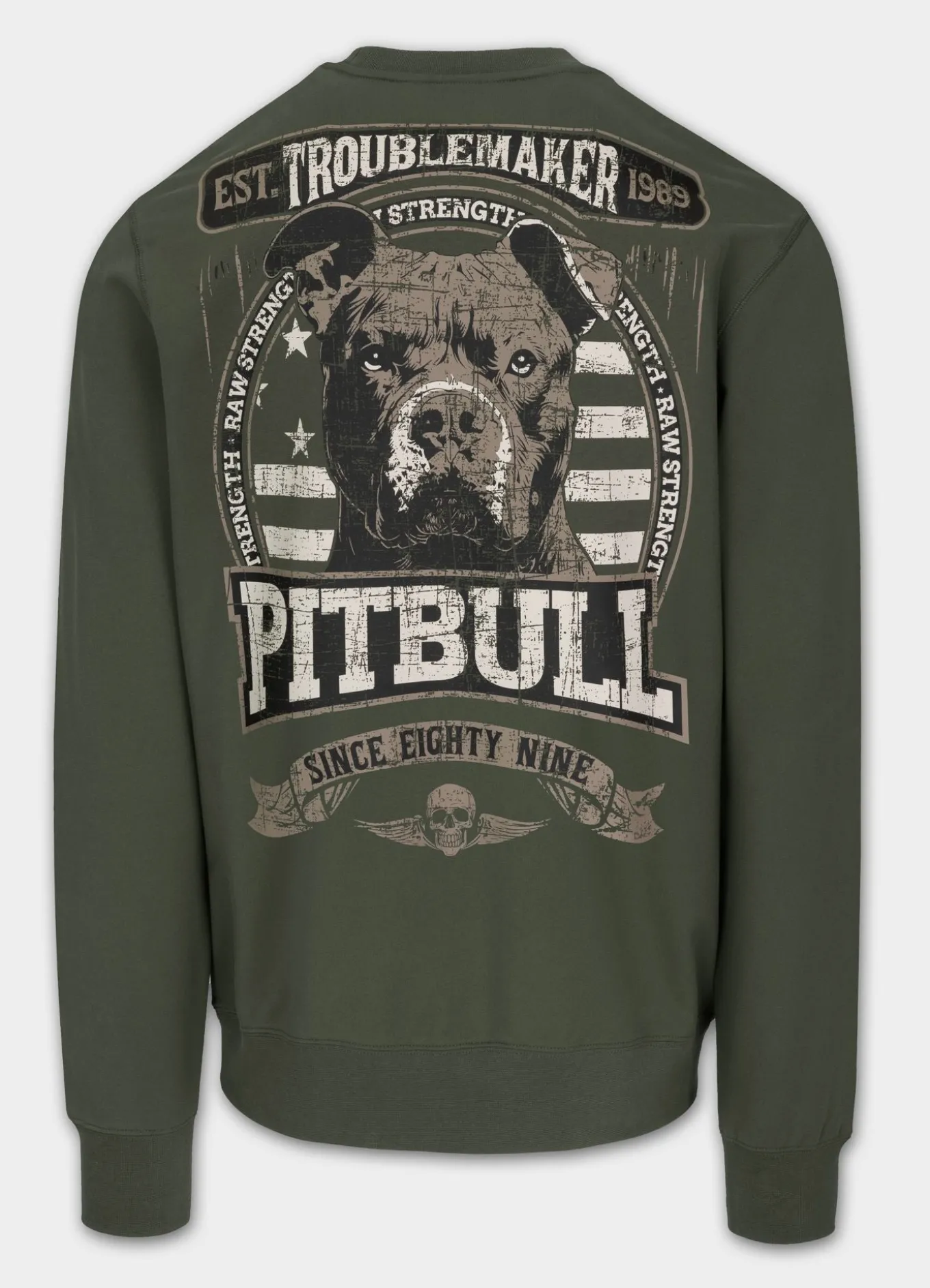 Men's Sweatshirt TROUBLEMAKER - Dark green