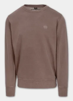 Men's Sweatshirt Washed Lancaster II - Burgundy
