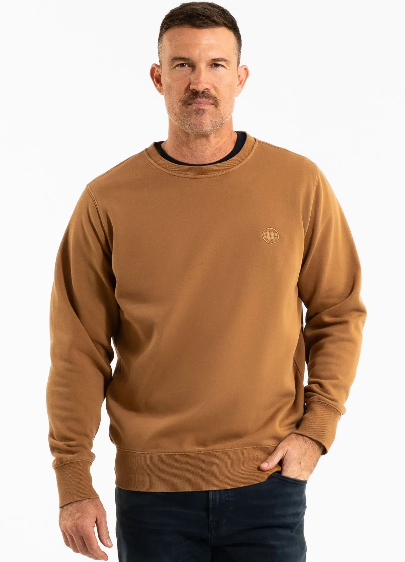 Men's Sweatshirt Washed Lancaster II - Honey yellow