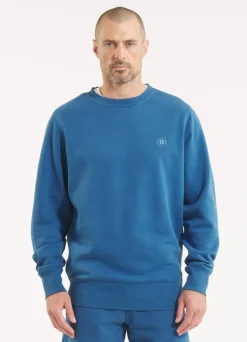 Men's Sweatshirt Washed Lancaster II - Shade blue