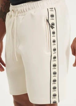 Men's Sweatshorts Oldschool POWERS - Offwhite