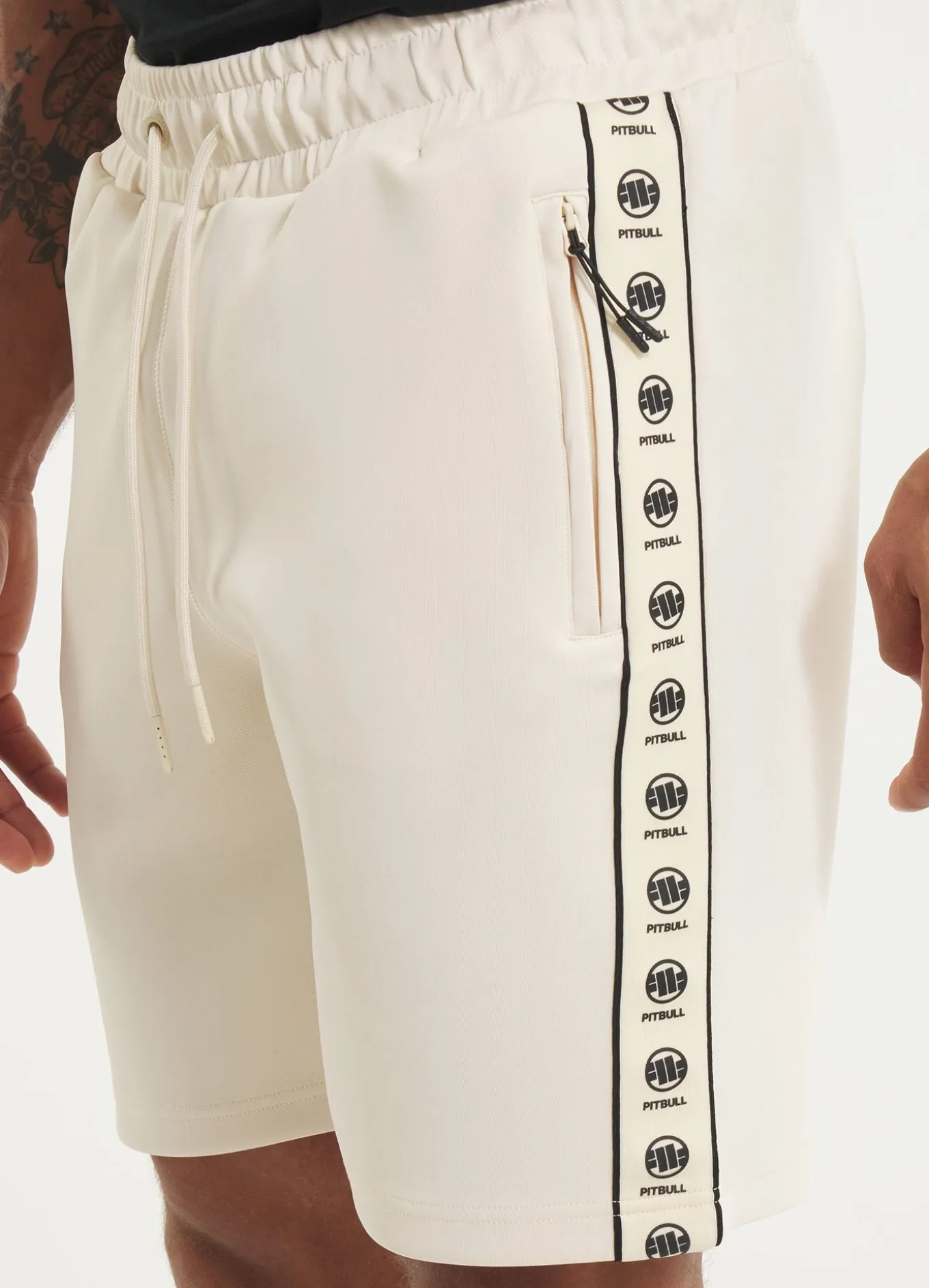 Men's Sweatshorts Oldschool POWERS - Offwhite
