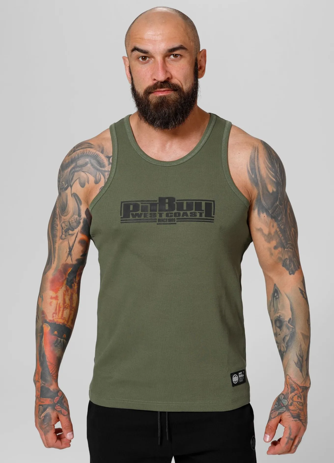 Men's Tank Top Rib BOXING - Olive