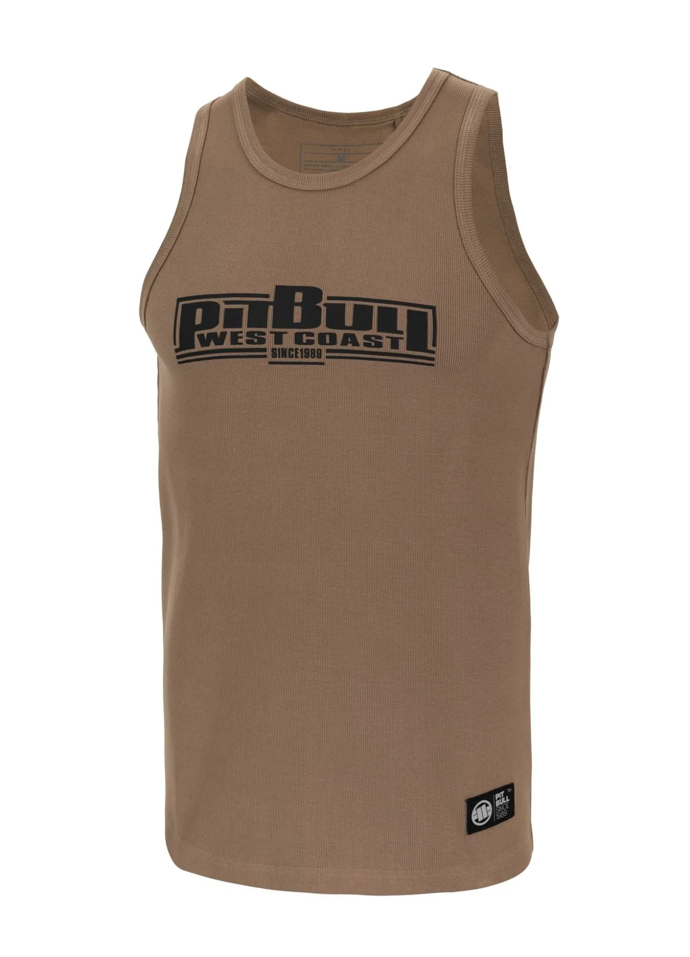 Men's Tank Top Rib BOXING - Coyote brown