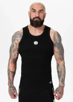 Men's Tank Top Rib SMALL LOGO - Black