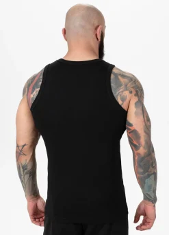 Men's Tank Top Rib SMALL LOGO - Black
