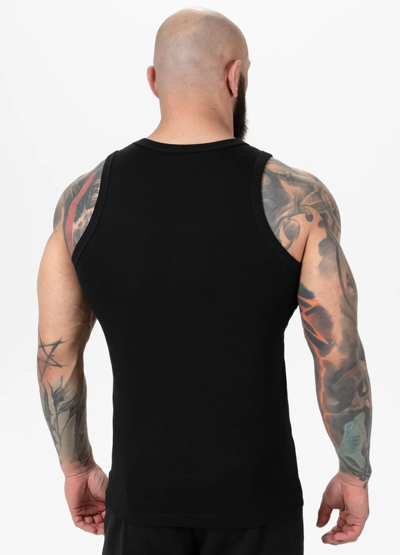 Men's Tank Top Rib SMALL LOGO - Black