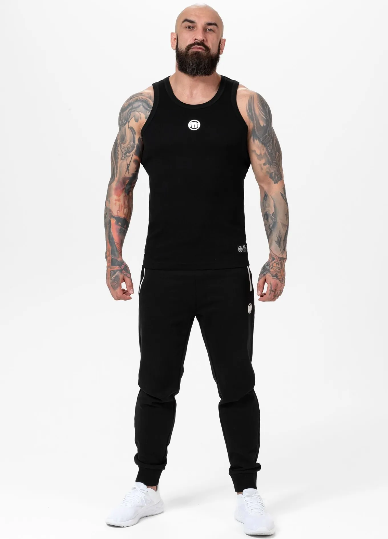 Men's Tank Top Rib SMALL LOGO - Black