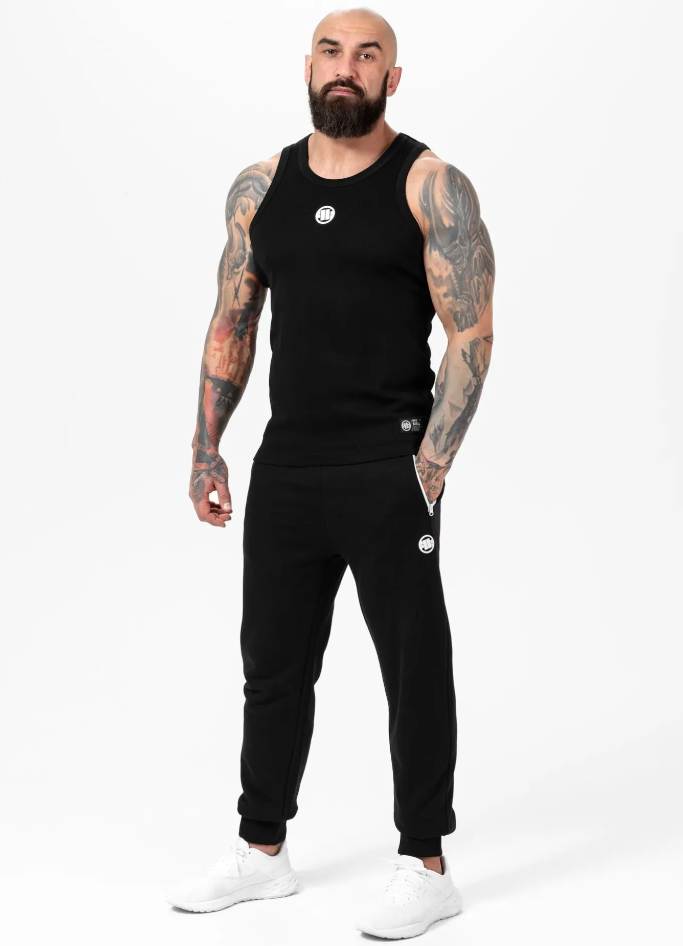 Men's Tank Top Rib SMALL LOGO - Black