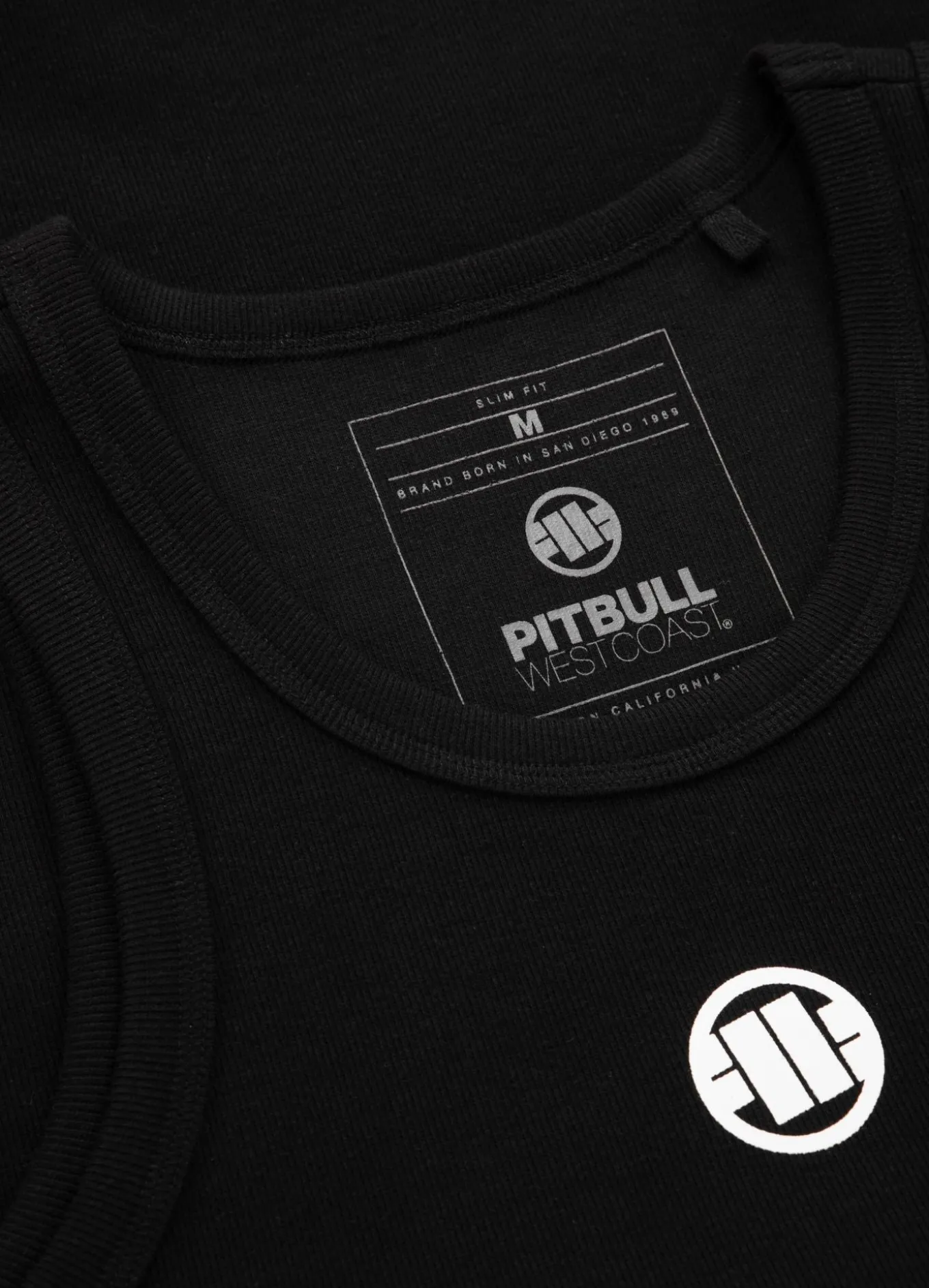 Men's Tank Top Rib SMALL LOGO - Black