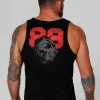 Men's Tank Top Slim Fit Dog 89 - Black