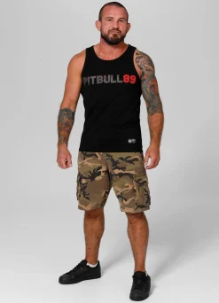 Men's Tank Top Slim Fit Dog 89 - Black