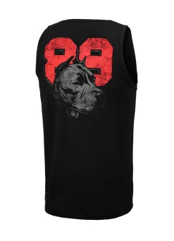 Men's Tank Top Slim Fit Dog 89 - Black