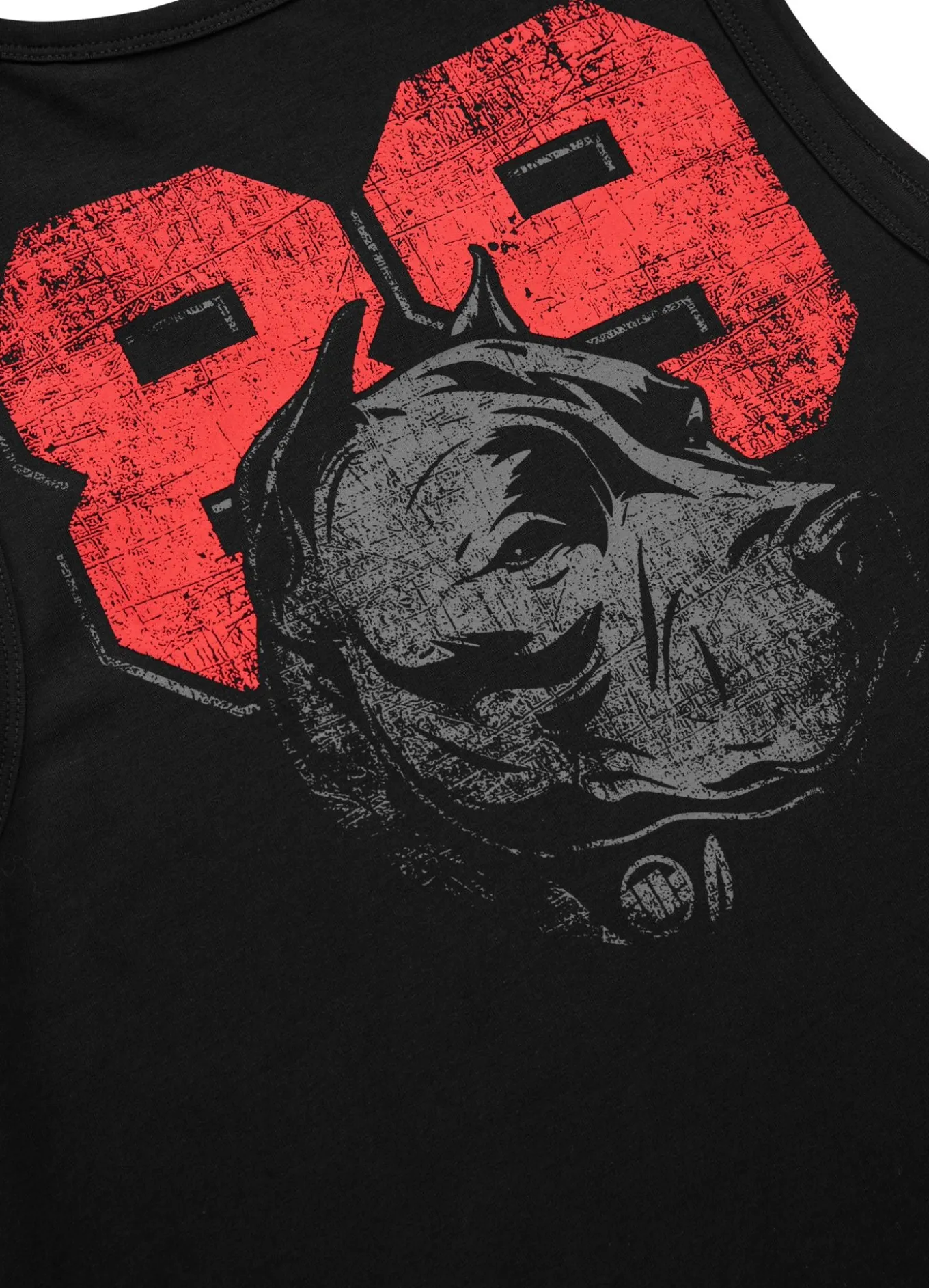 Men's Tank Top Slim Fit Dog 89 - Black