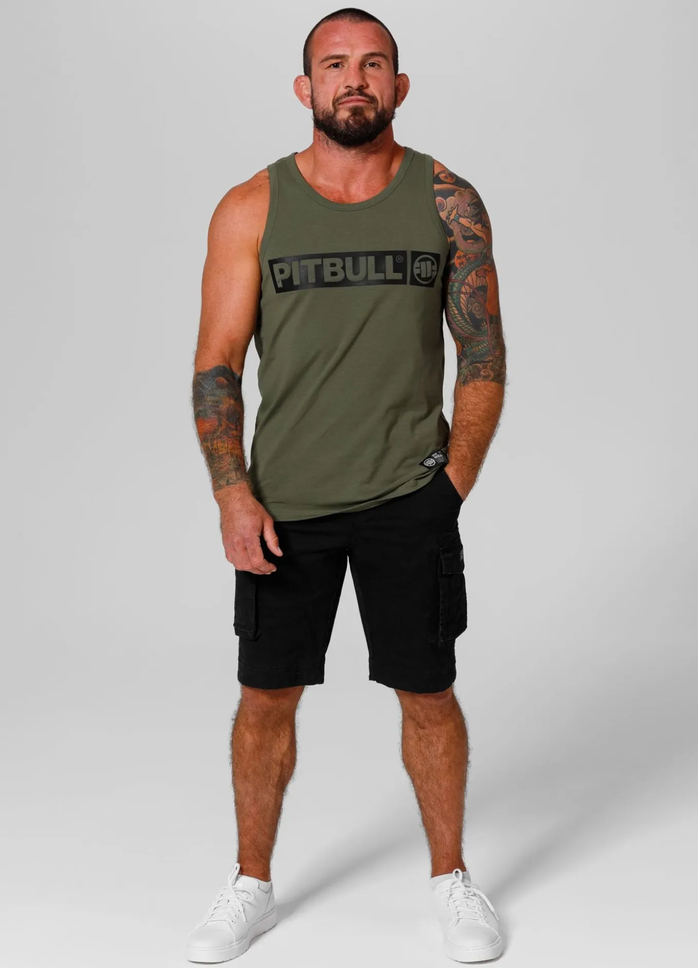 Men's Tank Top Slim Fit Hilltop - Olive