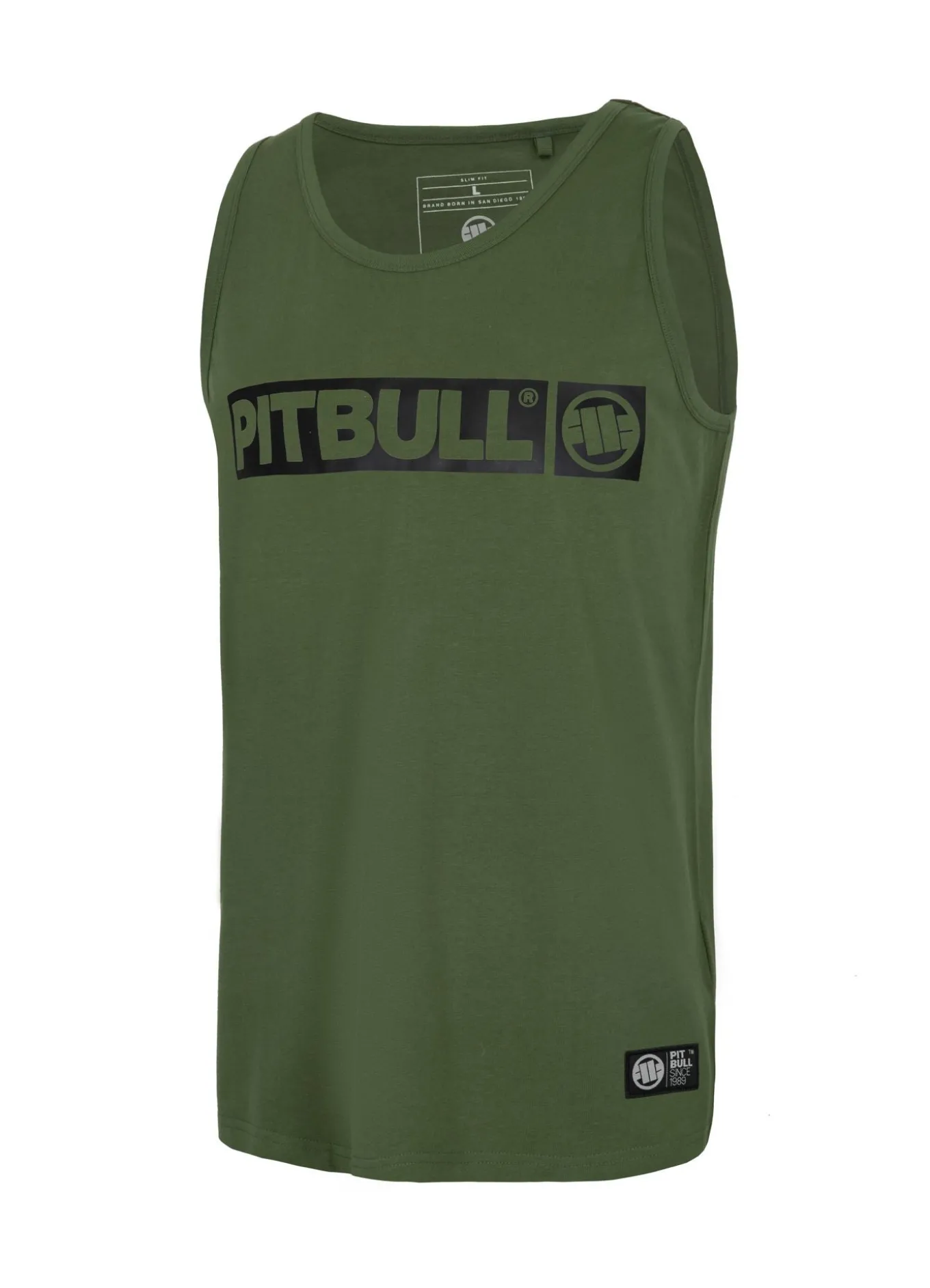 Men's Tank Top Slim Fit Hilltop - Olive