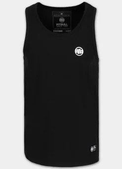 Men's Tank Top Slim Fit Small Logo - Black