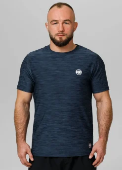 Men's T-Shirt Casual Sport Small Logo - Navy Melange