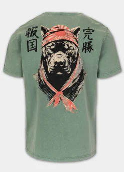 Men's T-Shirt Denim Washed BRAVERY - Green