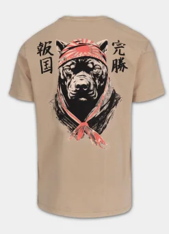 Men's T-Shirt Denim Washed BRAVERY - Sand