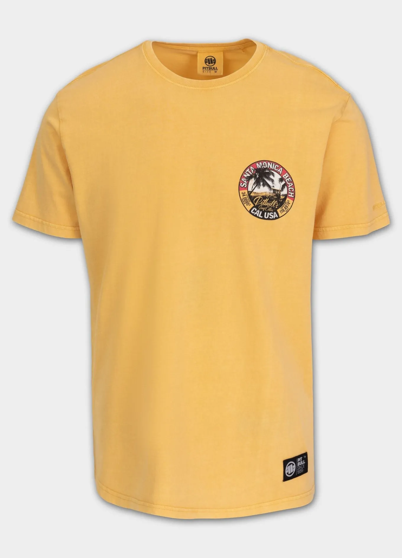 Men's T-Shirt Denim Washed OCEANSIDE - Yellow