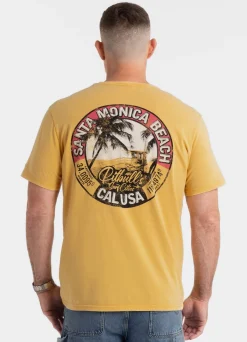 Men's T-Shirt Denim Washed OCEANSIDE - Yellow
