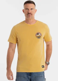 Men's T-Shirt Denim Washed OCEANSIDE - Yellow
