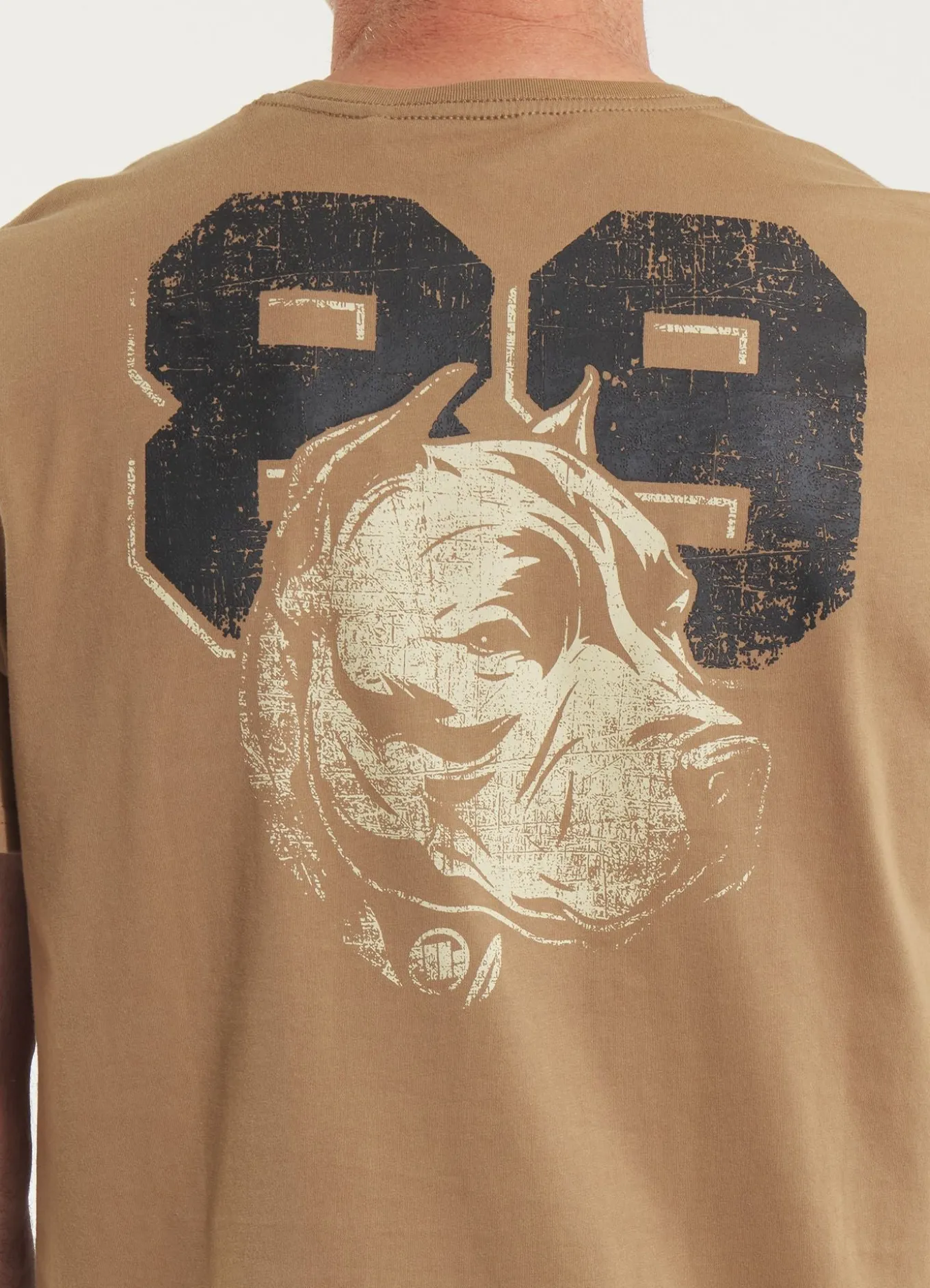 Men's T-Shirt DOG 89 - Coyote brown