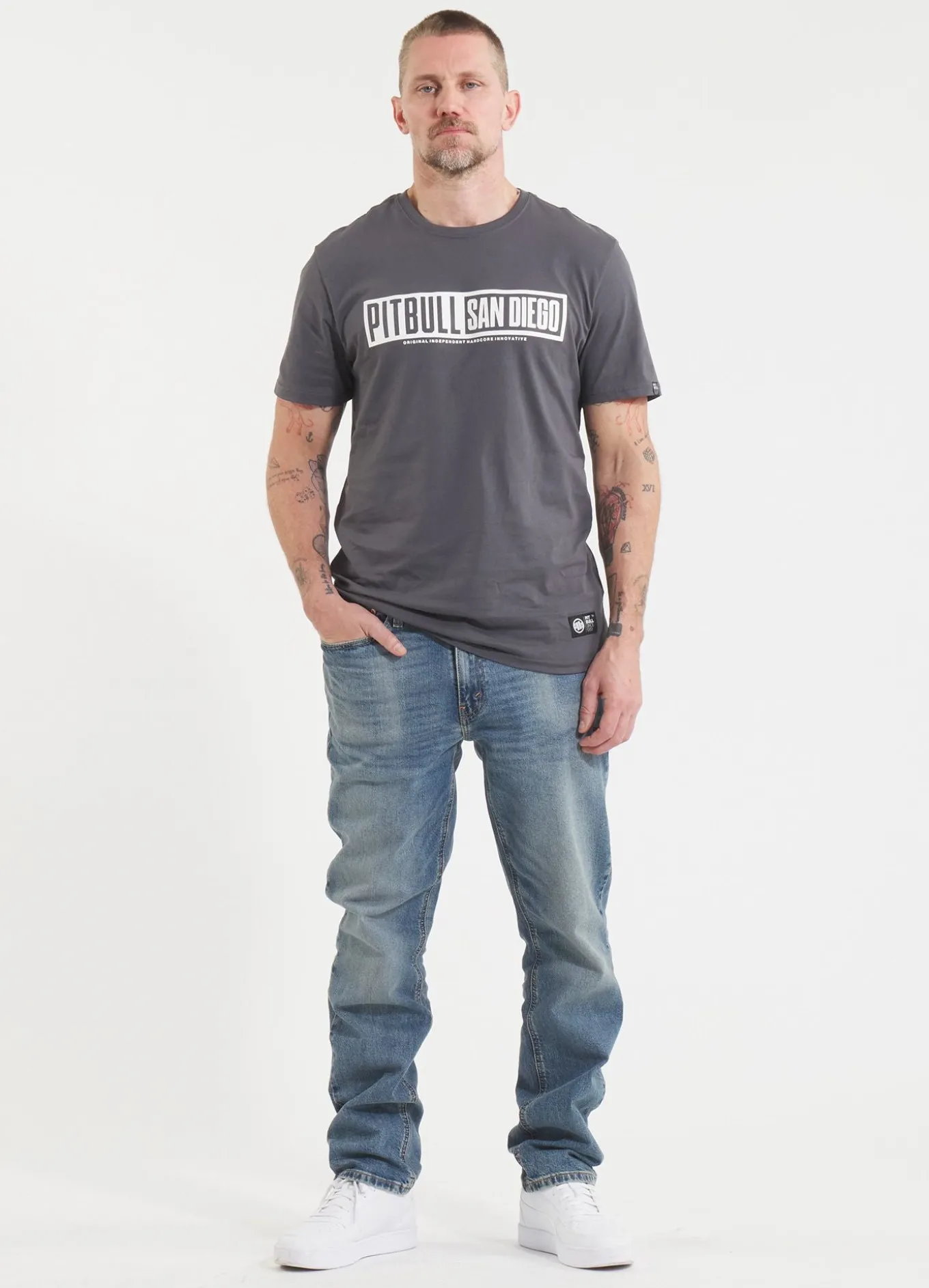 Men's T-Shirt EIGHTY NINE DOG - Graphite