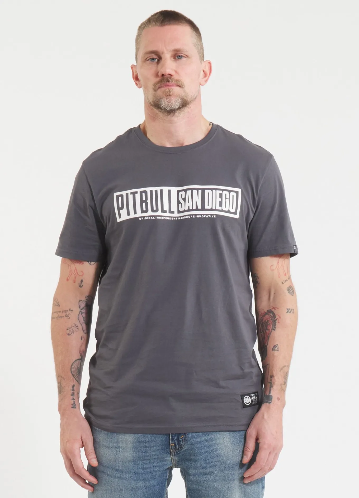 Men's T-Shirt EIGHTY NINE DOG - Graphite