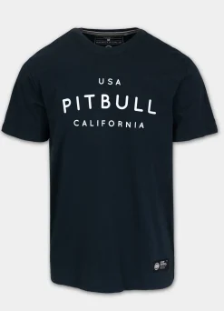 Men's T-Shirt Garment Washed USA CAL - Dark Navy