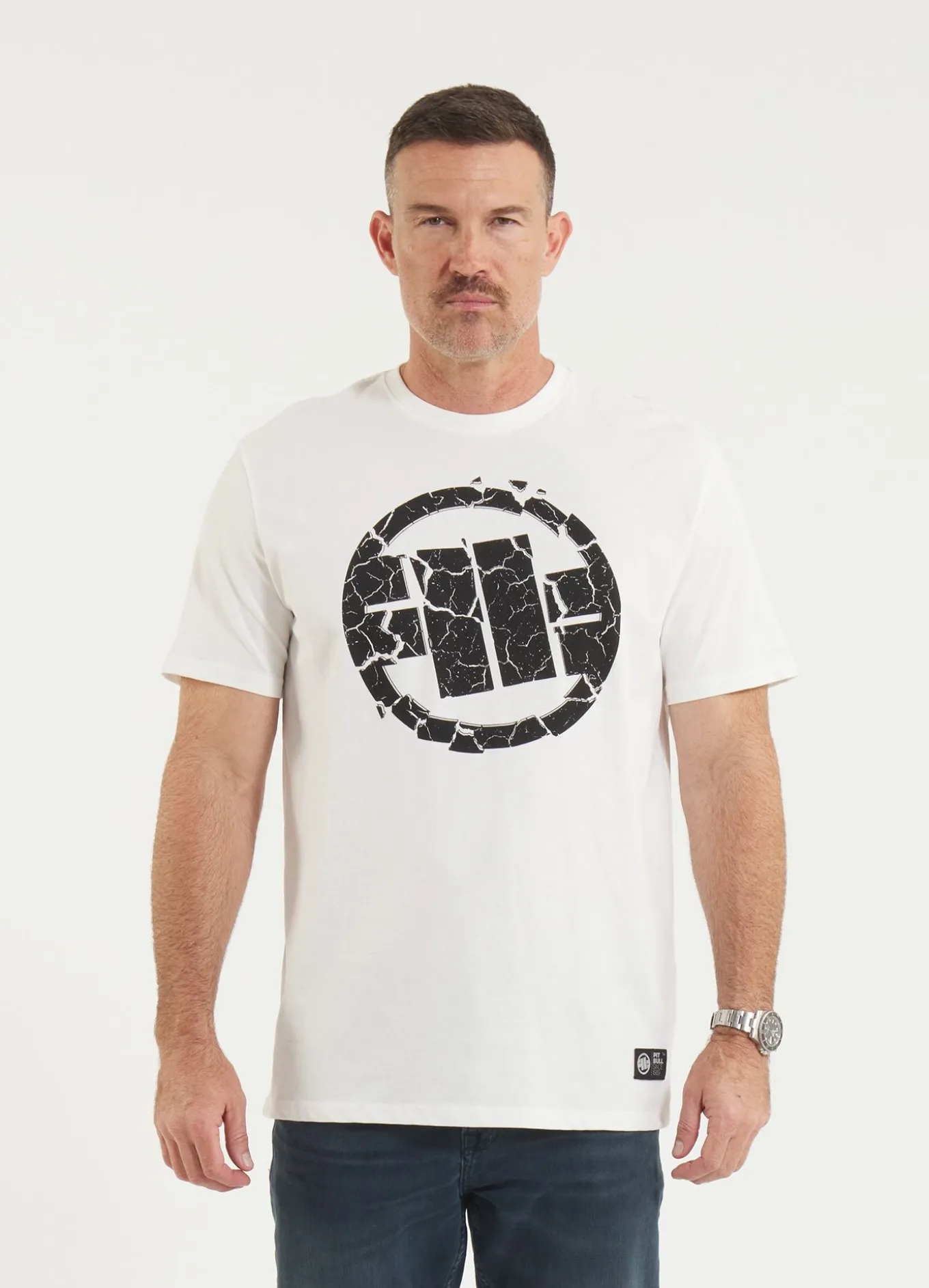 Men's T-Shirt Garment Washed SCRATCH - Offwhite