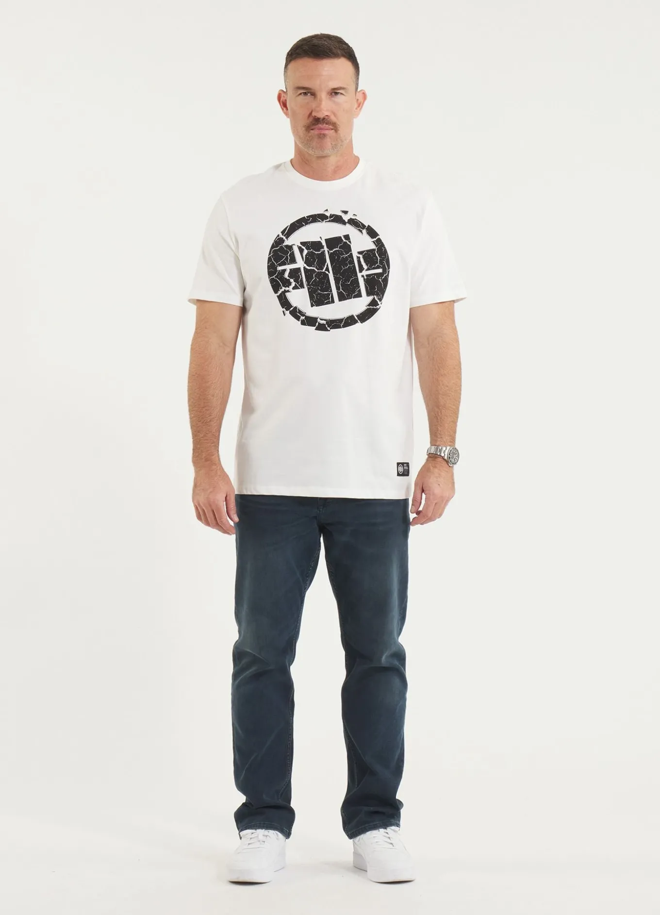 Men's T-Shirt Garment Washed SCRATCH - Offwhite