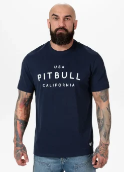 Men's T-Shirt Garment Washed USA CAL - Dark Navy