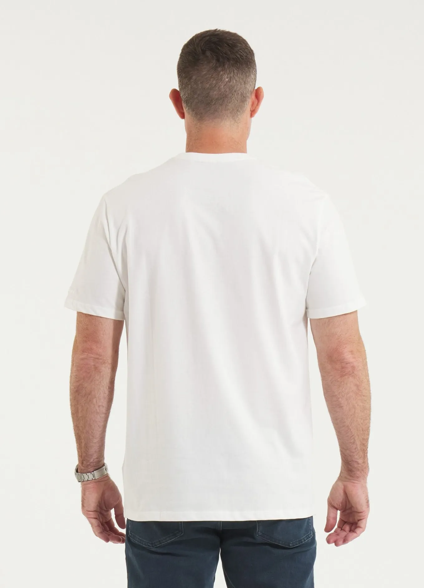 Men's T-Shirt Garment Washed SCRATCH - Offwhite