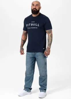 Men's T-Shirt Garment Washed USA CAL - Dark Navy