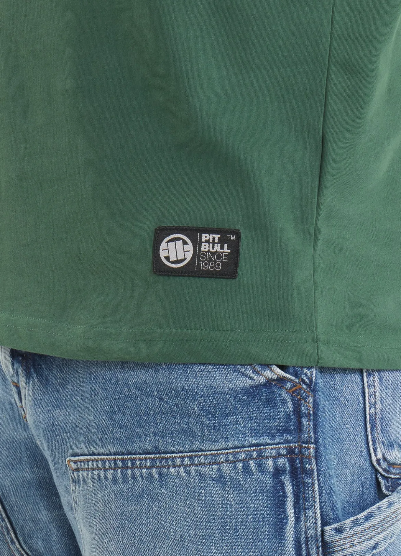 Men's T-Shirt Garment Washed SMALL LOGO - Olive