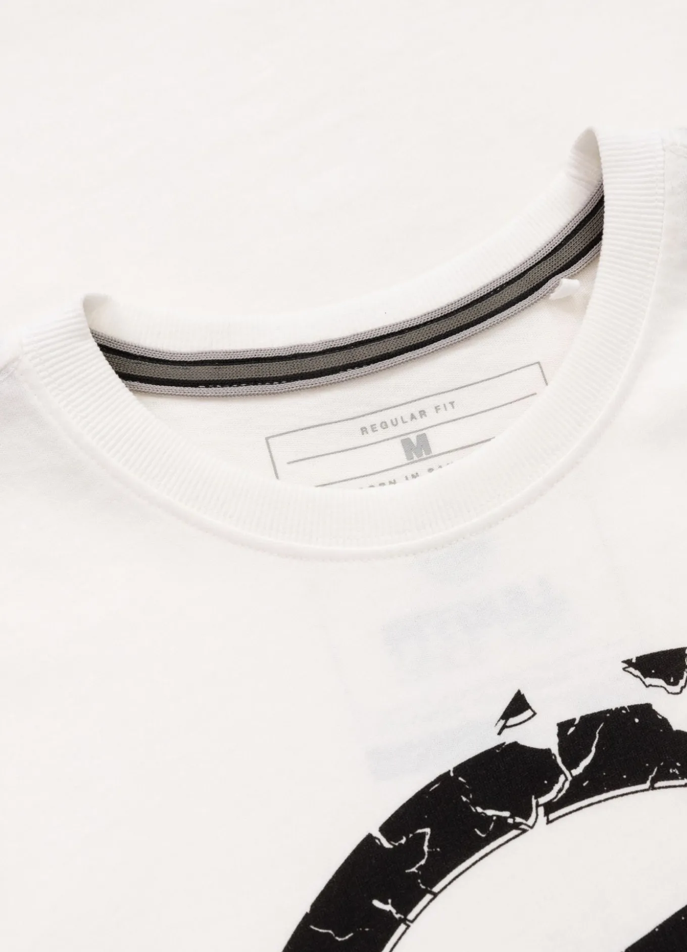 Men's T-Shirt Garment Washed SCRATCH - Offwhite