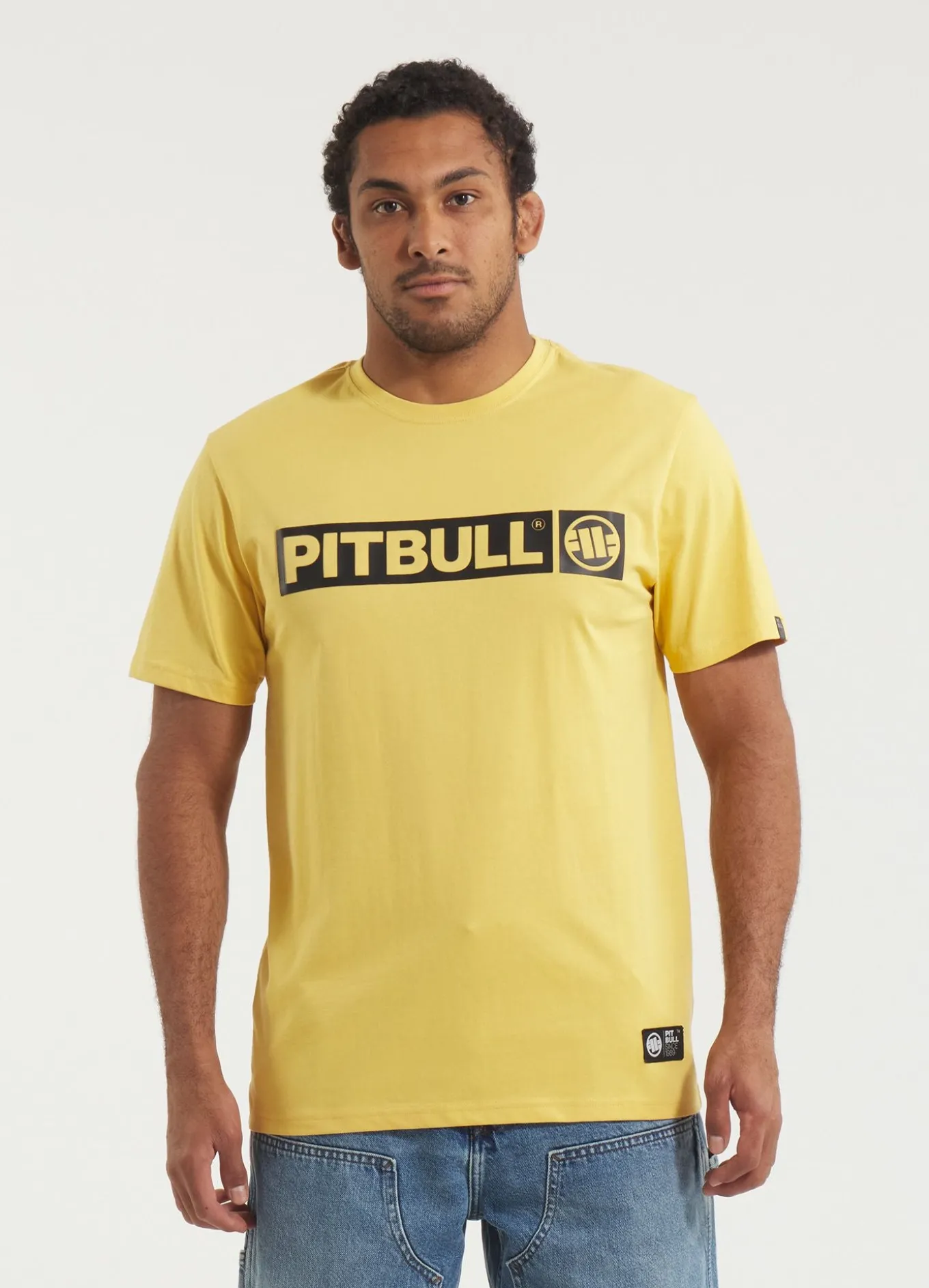 Men's T-Shirt HILLTOP - Pale Yellow