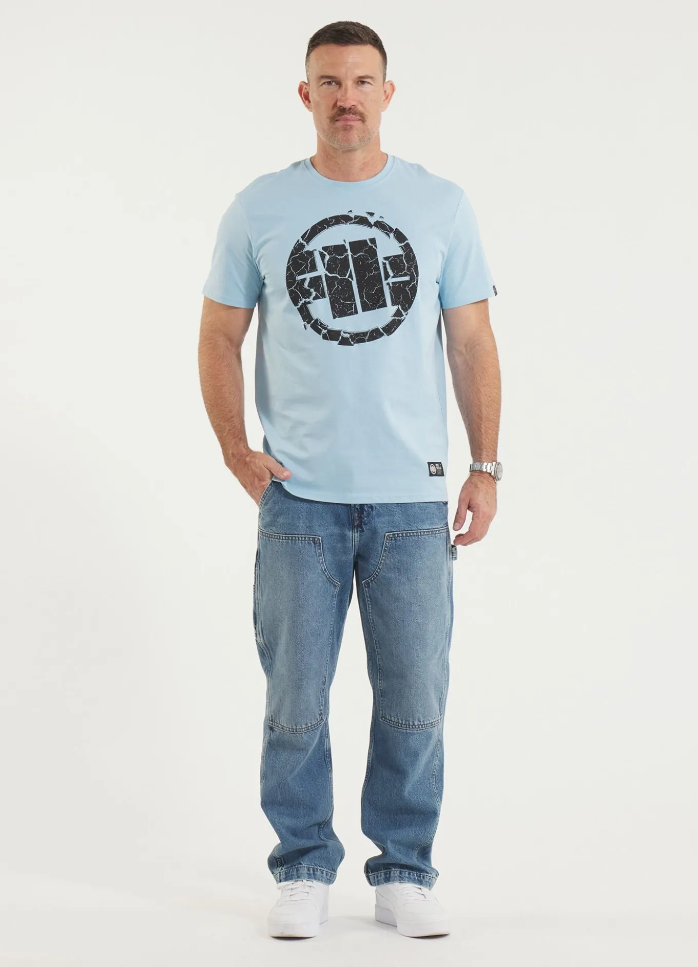 Men's T-Shirt SCRATCH - Light blue