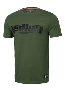 Men's T-Shirt Slim Fit Classic Boxing - Olive