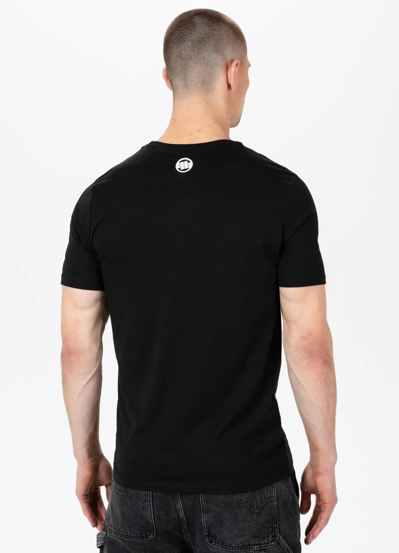 Men's T-Shirt Slim Fit Classic Boxing - Black